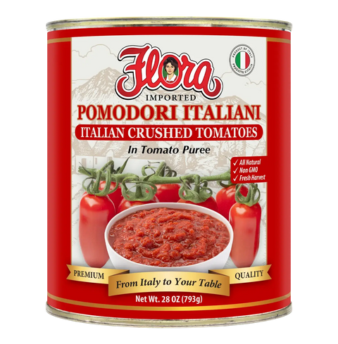 Italian Crushed Tomatoes In Tomato Puree 28 oz Flora