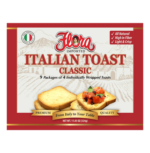 Italian Toast Classic Light Crisp Toast Flora Foods 11.05 oz