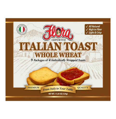Italian Toast Whole Wheat Crisp Toast Flora Foods 11.05 oz