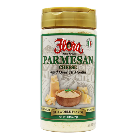 Parmesan Cheese Aged Over 10 Months Grated Cheese Flora