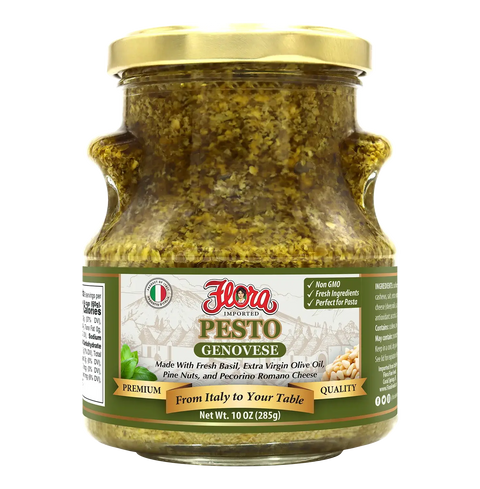 Pesto Genovese Classic Italian Sauce 10 oz Flora
