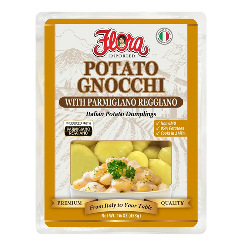 Potato Gnocchi With Parmigiano Reggiano - 16 oz Pasta Flora