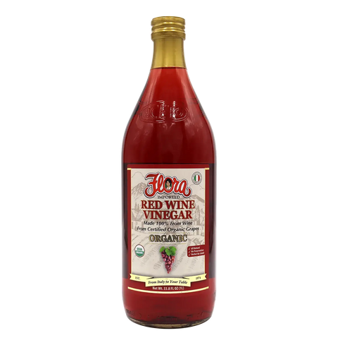 Red Wine Vinegar Organic 1 L Vinegar Flora Organic
