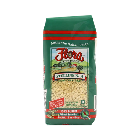 Stelline Pasta Tiny Star-Shaped Pasta 16 oz Flora