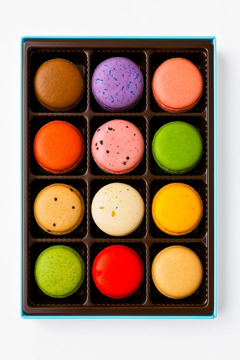 French Macarons 48-Piece Gift Box Gluten-Free Macarons Andy Anand