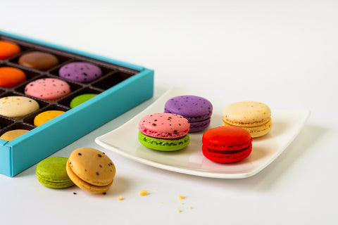 French Macarons 48-Piece Gift Box Gluten-Free Macarons Andy Anand