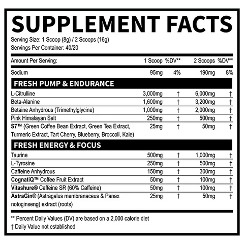 Fresh Pre- 40 Servings