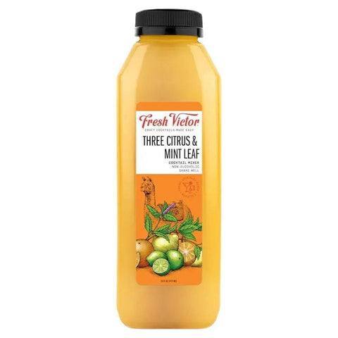 Three Citrus & Mint Leaf Cocktail Mixer Fresh Victor 16OZ