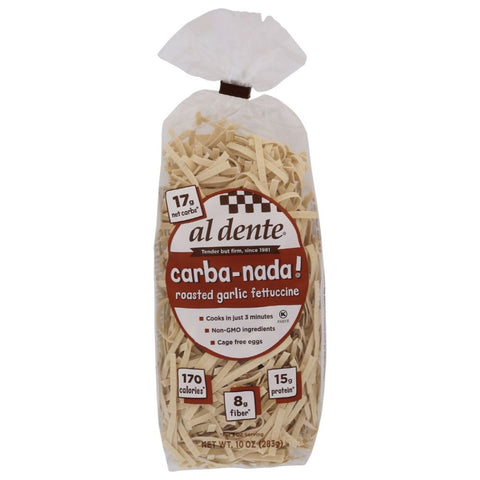 Carba Nada Roasted Garlic Fettuccine Pasta 10 oz AL DENTE