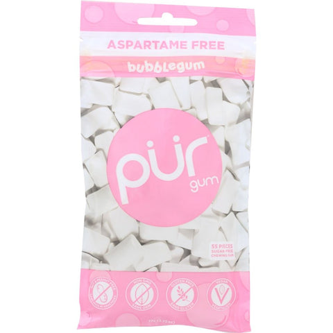 Bubblegum Aspartame Free Sugar Free Gum 55Pc PUR