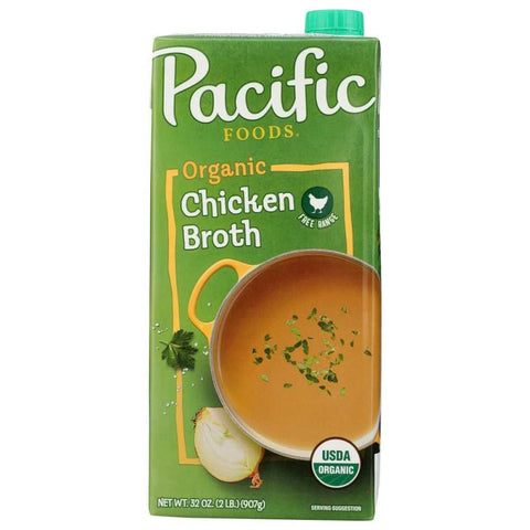 Organic Free Range Rich Chicken Broth 32oz PACIFIC FOODS