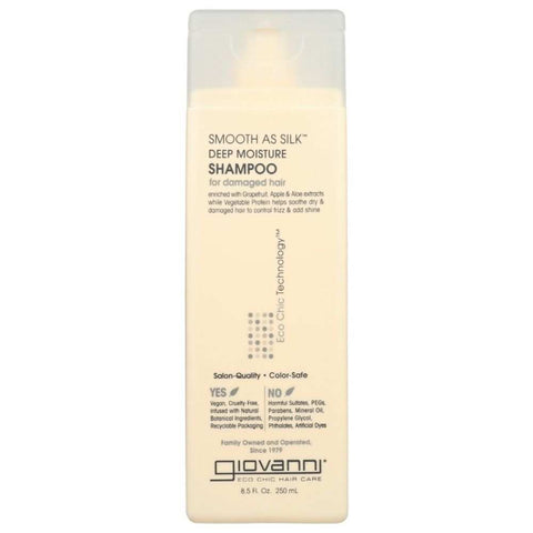 Smooth As Silk Deep Moisture Shampoo 8.5 oz Giovanni Cosmetics