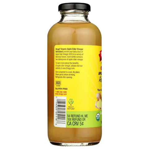 Apple Cider Vinegar Ginger Lemon Honey Refreshers Drink Bragg