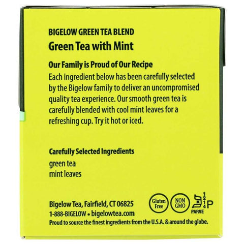 Green Tea with Mint Refreshing Blend 20 Bags Tea BIGELOW