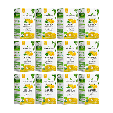 Organic Moringa Tea - Lemon - Caffeine-Free Herbal Tea