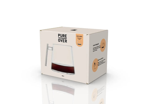 Pure Over Signature Mug Borosilicate Glass Mug - 4 Mugs