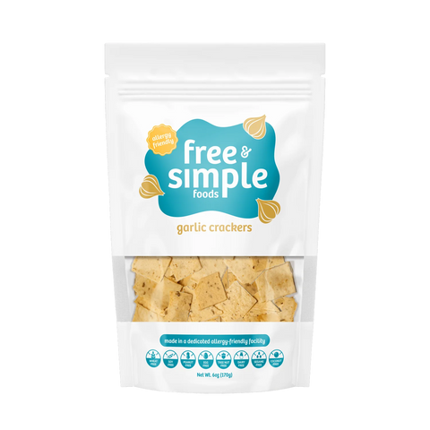 Allergy-Friendly Garlic Crackers Snack Free and Simple Foods