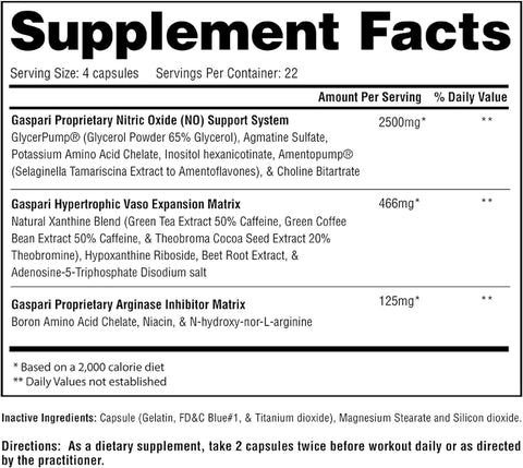Gaspari PlasmaJet Nitric Oxide Maximizer