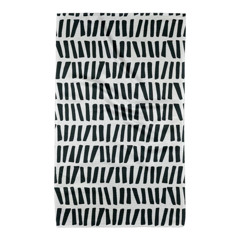 Geometry House All Lined Up Super-Absorbent Kitchen Tea Towel 18x30