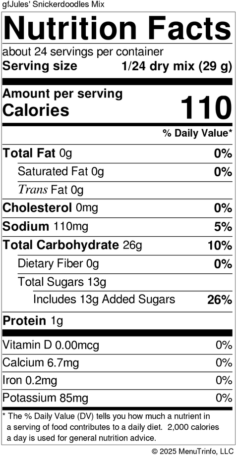 gfJules Gluten Free Snickerdoodle Mix