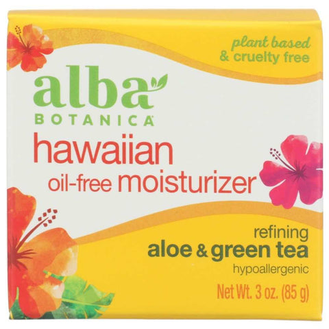 Hawaiian Oil Free Moisturizer Aloe and Green Tea 3 oz ALBA BOTANICA