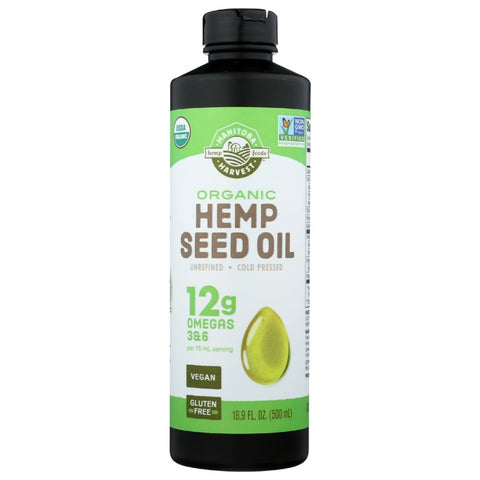 Organic Hemp Seed Oil Nutty Flavor 16.9 oz Manitoba Harvest