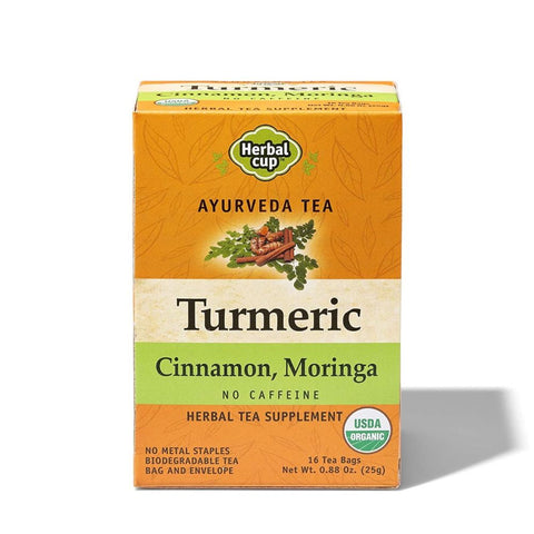 Turmeric Cinnamon Moringa Tea Herbal Cup 16 bag