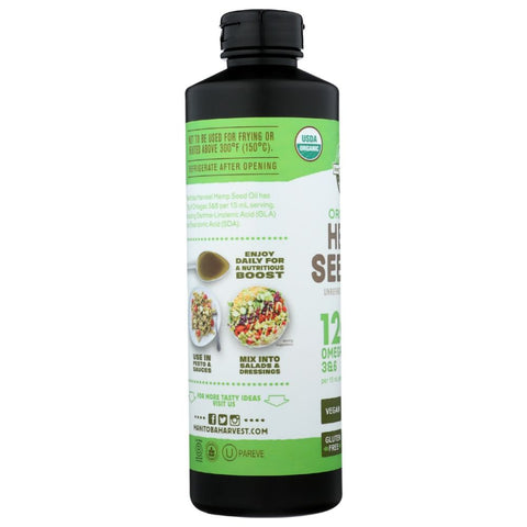 Organic Hemp Seed Oil Nutty Flavor 16.9 oz Manitoba Harvest