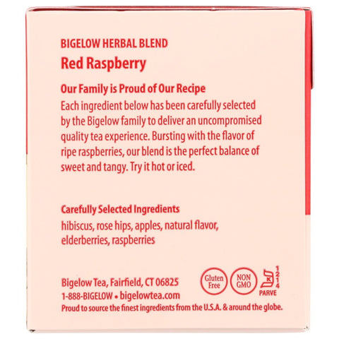 Red Raspberry Herbal Tea 20 Bag Pack Tea Bigelow
