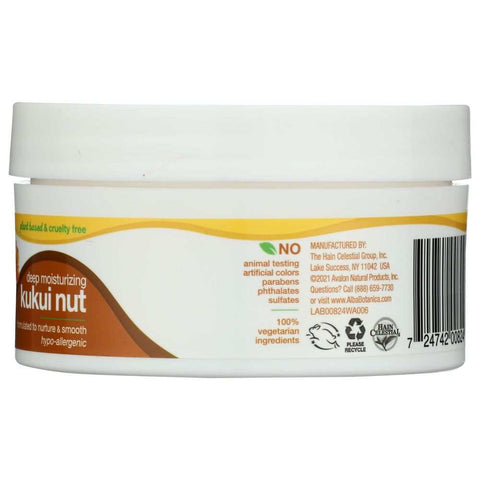 Hawaiian Deep Moisturizing Kukui Nut Body Cream ALBA BOTANICA 6.5 oz