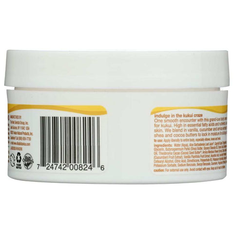 Hawaiian Deep Moisturizing Kukui Nut Body Cream ALBA BOTANICA 6.5 oz
