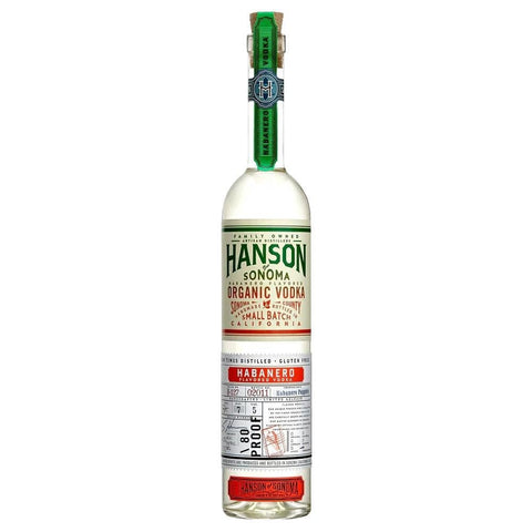Habanero Organic Vodka 750ML Hanson Of Sonoma