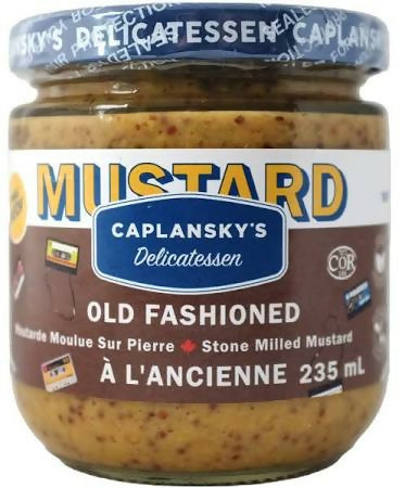 Deli Mustard Old Fashioned Kosher Jar 235 mL Caplansky’s