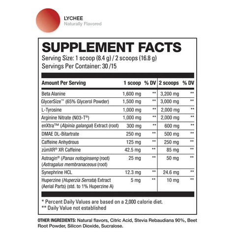 HD Muscle Pre HD Black Pre Workout