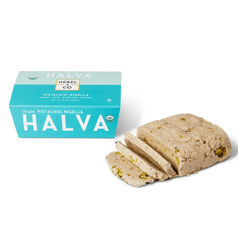 Organic Pistachio Nigella Halva 8OZ Hebel & Co