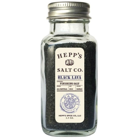 Black Lava Finishing Salt 2.5OZ Hepp's Salt Co.