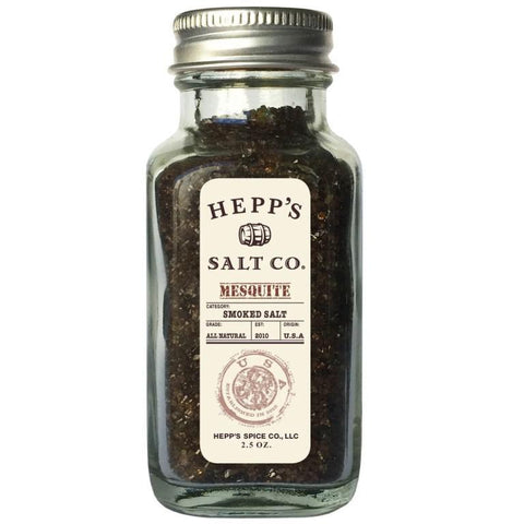 Mesquite Smoked Salt 2.75oz Salt Hepp's Salt Co.