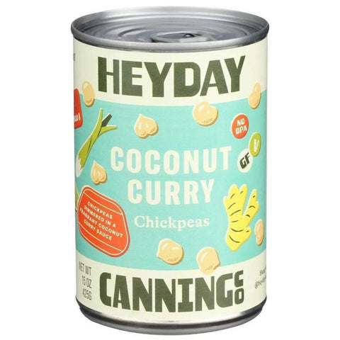 Coconut Curry Chickpeas 15OZ Canned Heyday Canning Co.