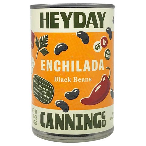 Enchilada Black Beans 15OZ Canned Beans Heyday Canning Co.