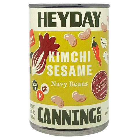 Kimchi Sesame Navy Beans 15OZ Heyday Canning Co.