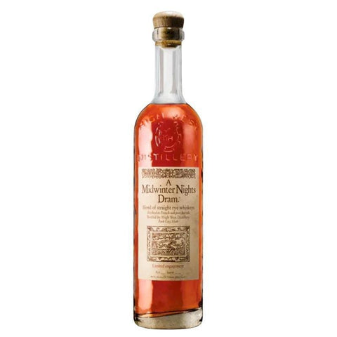 Midwinter Nights Dram Rye Act 10 Scene 3 Rye Whiskey High West Distillery