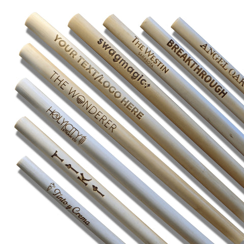 Reusable Laser Engraved Reed Straw Holy City Straw Company