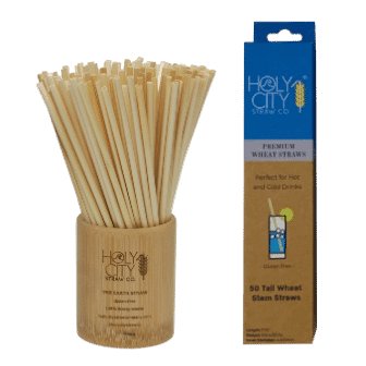 Tall Wheat Straws 7.75 Inch Biodegradable Drinking Straws Holy City Straw Company
