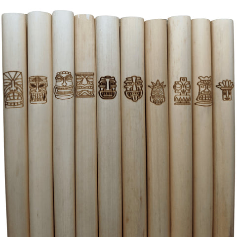 Tiki Collector Reusable Reed Straws 10 Pack Series 1 Holy City Straw Company