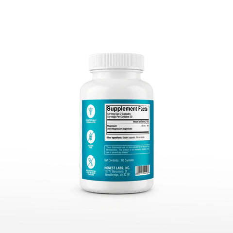 Honest Labs Magnesium Glycinate 60 Capsules