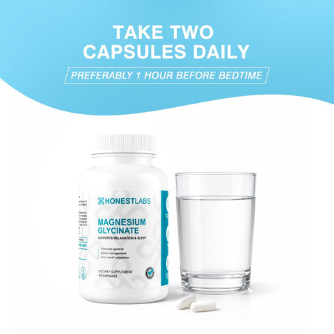 Honest Labs Magnesium Glycinate 60 Capsules