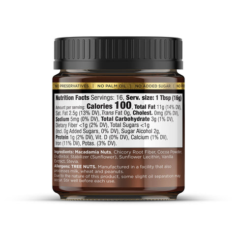 Macadamia Nut Butter Chocolate Flavor (1 Flavor, 1 Jar)