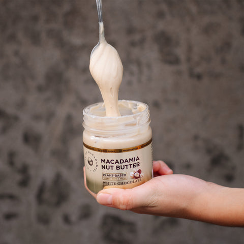 Macadamia Nut Butter White Chocolate Flavor Nut Butter House of Macadamias