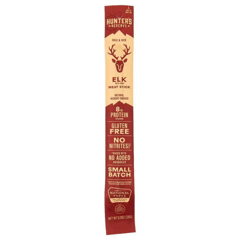 Elk Exotic Meat Stick High-Protein Low-Fat Snack Hunter's Reserve