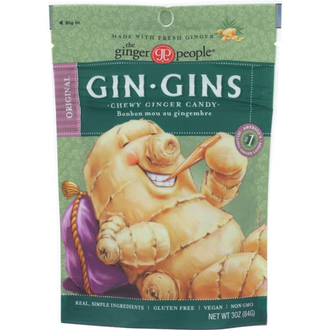 Gin Gins Original Ginger Chews 3 oz The Ginger People
